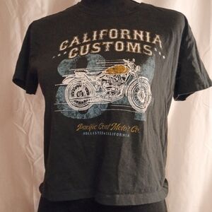 Hollister Black California Customs Crop Top